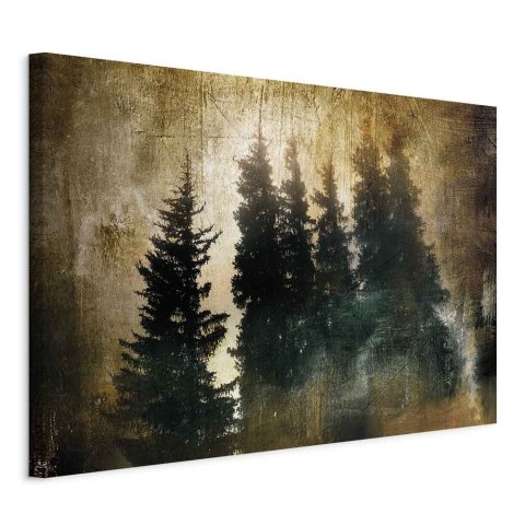 Obraz - Dostojne świerki (1-częściowy) szeroki 90x60 Standard