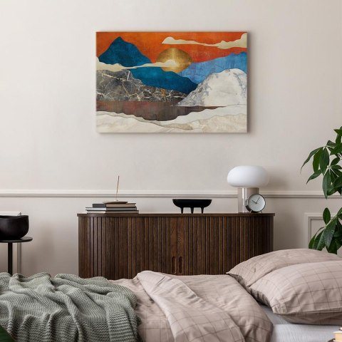 Obraz - Górska sielanka (1-częściowy) szeroki 90x60 Standard