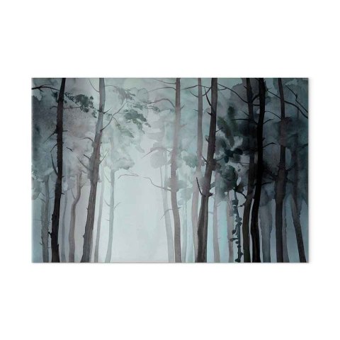 Obraz - Zamglony las (1-częściowy) szeroki 90x60 Standard