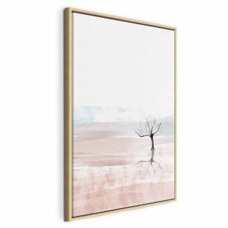 Obraz - Akwarelowy krajobraz (1-częściowy) pionowy 40x60 W ramie drewnianej naturalnej