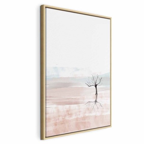 Obraz - Akwarelowy krajobraz (1-częściowy) pionowy 40x60 W ramie drewnianej naturalnej