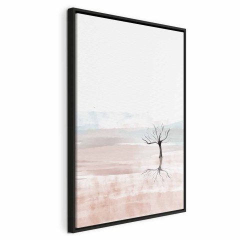 Obraz - Akwarelowy krajobraz (1-częściowy) pionowy 60x90 W ramie drewnianej czarnej