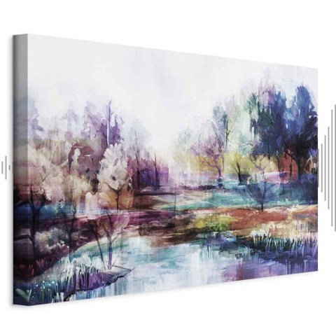 Obraz - Świat w farbach (1-częściowy) szeroki 30x20 Akustyczny