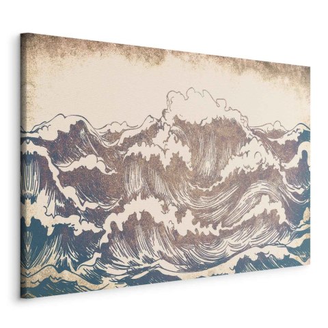 Obraz - Olbrzymie fale 60x40 Standard