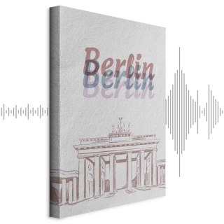 Obraz - Berlin w akwarelach (1-częściowy) pionowy 20x30 Akustyczny