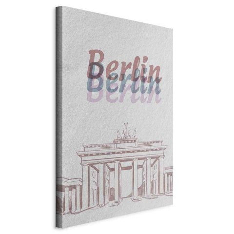 Obraz - Berlin w akwarelach (1-częściowy) pionowy 20x30 Standard