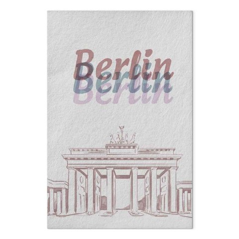 Obraz - Berlin w akwarelach (1-częściowy) pionowy 20x30 Standard
