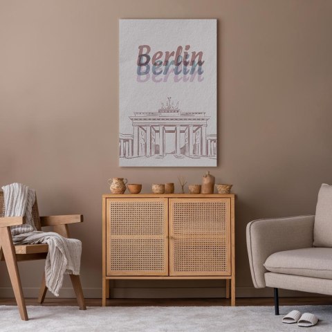 Obraz - Berlin w akwarelach (1-częściowy) pionowy 20x30 Standard