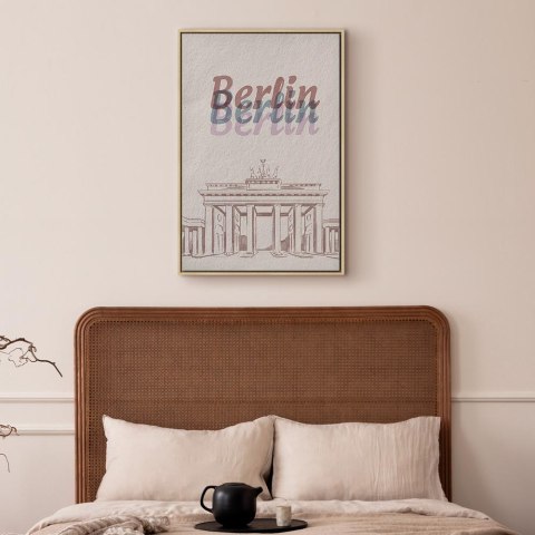 Obraz - Berlin w akwarelach (1-częściowy) pionowy 40x60 W ramie drewnianej naturalnej