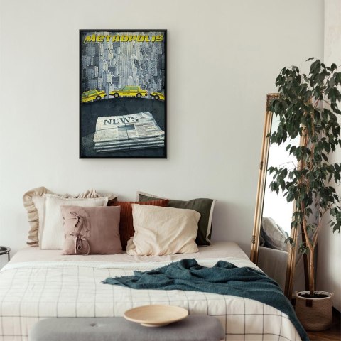 Obraz - Metropolis (1-częściowy) pionowy 40x60 W ramie drewnianej czarnej
