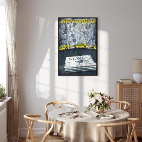 Obraz - Metropolis (1-częściowy) pionowy 40x60 W ramie drewnianej czarnej