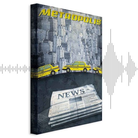 Obraz - Metropolis (1-częściowy) pionowy 60x90 Akustyczny