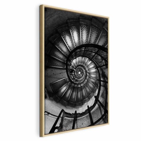 Obraz - Zawrót głowy (1-częściowy) pionowy 60x90 W ramie drewnianej naturalnej