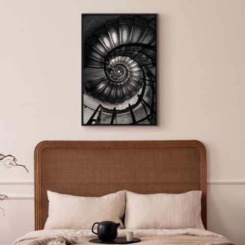 Obraz - Zawrót głowy (1-częściowy) pionowy 80x120 W ramie drewnianej czarnej
