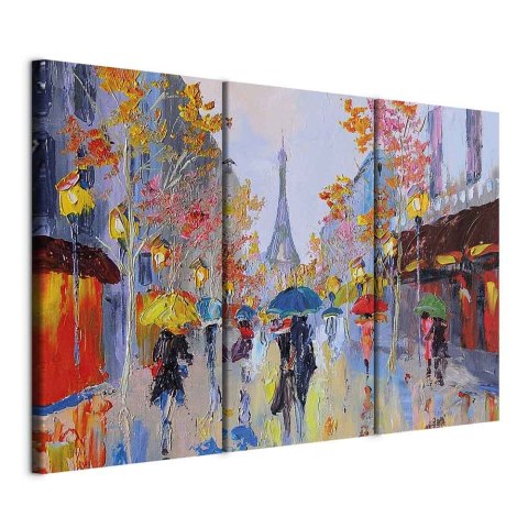 Obraz - Deszczowy Paryż 60x40 Standard