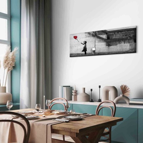 Obraz - Zawsze jest nadzieja (1-częściowy) wąski czerwony 135x45 Premium Print
