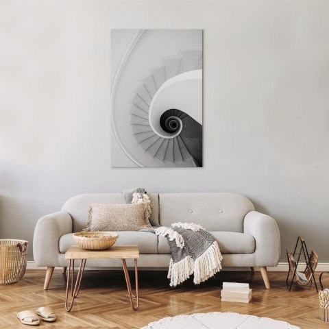 Obraz - Białe schody (1-częściowy) pionowy 20x30 Akustyczny