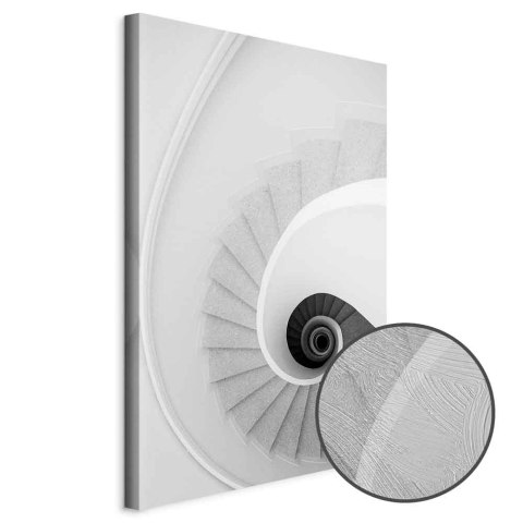 Obraz - Białe schody (1-częściowy) pionowy 20x30 Premium Print