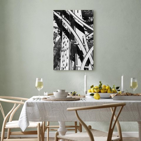 Obraz - Geometria miasta (1-częściowy) pionowy 60x90 Standard