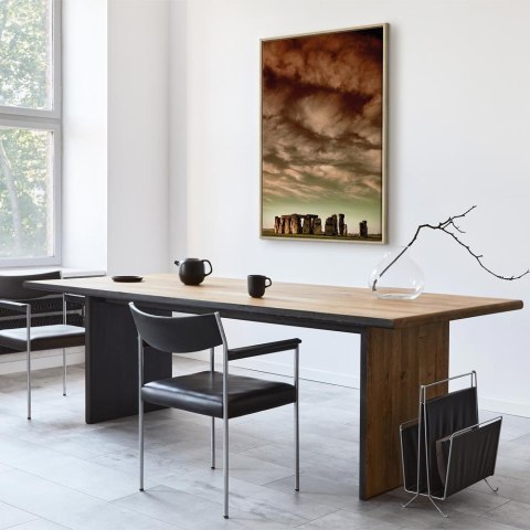 Obraz - Chmury nad Stonehenge (1-częściowy) pionowy 40x60 W ramie drewnianej naturalnej