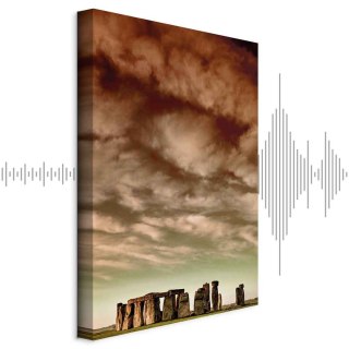 Obraz - Chmury nad Stonehenge (1-częściowy) pionowy 60x90 Akustyczny