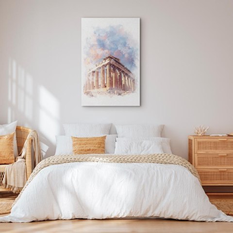 Obraz - Malowany Partenon (1-częściowy) pionowy 20x30 Akustyczny