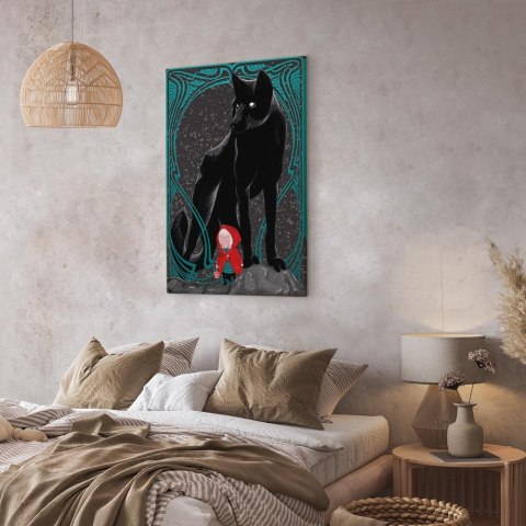 Obraz - Czerwony kapturek (1-częściowy) pionowy 20x30 Na płótnie włoskim
