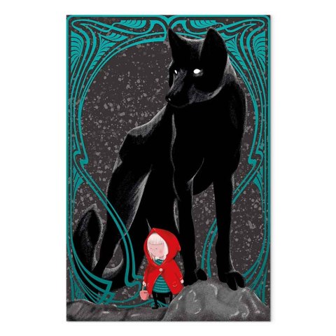 Obraz - Czerwony kapturek (1-częściowy) pionowy 20x30 Premium Print