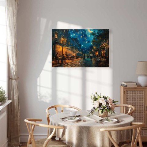 Obraz - Uliczka Paryża - obraz inspirowany stylem Vincenta van Gogha 30x20 Akustyczny
