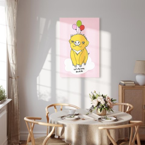 Obraz - Podniebna świnka (1-częściowy) pionowy 40x60 Standard