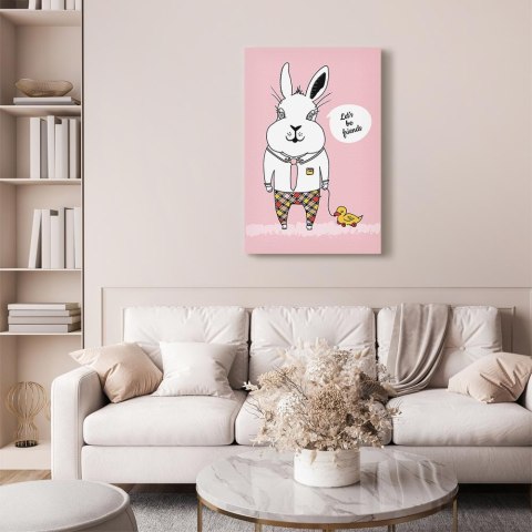 Obraz - Przyjaciel królika (1-częściowy) pionowy 20x30 Standard