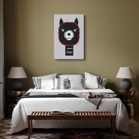 Obraz - Dekoracyjna alpaka (1-częściowy) pionowy 60x90 Standard
