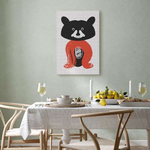Obraz - Sympatyczny pan szop (1-częściowy) pionowy 20x30 Premium Print