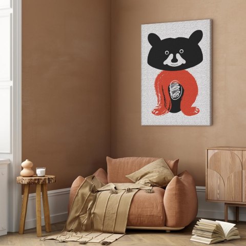 Obraz - Sympatyczny pan szop (1-częściowy) pionowy 20x30 Standard