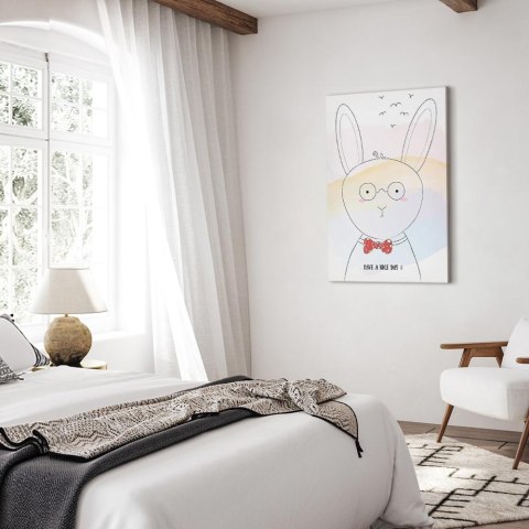 Obraz - Pozdrowienia od królika (1-częściowy) pionowy 20x30 Akustyczny