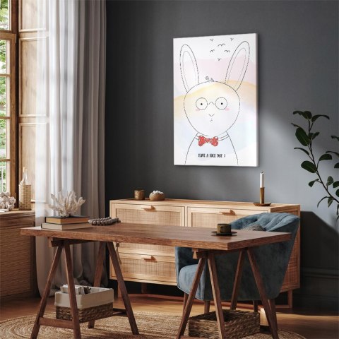 Obraz - Pozdrowienia od królika (1-częściowy) pionowy 20x30 Akustyczny