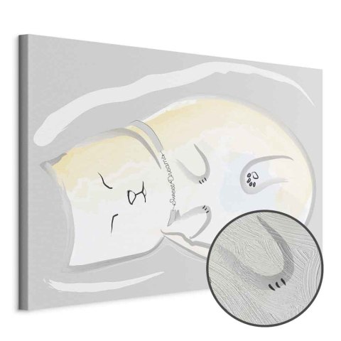 Obraz - Śpiący kotek (1-częściowy) pionowy 30x20 Premium Print