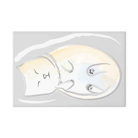 Obraz - Śpiący kotek (1-częściowy) pionowy 30x20 Premium Print