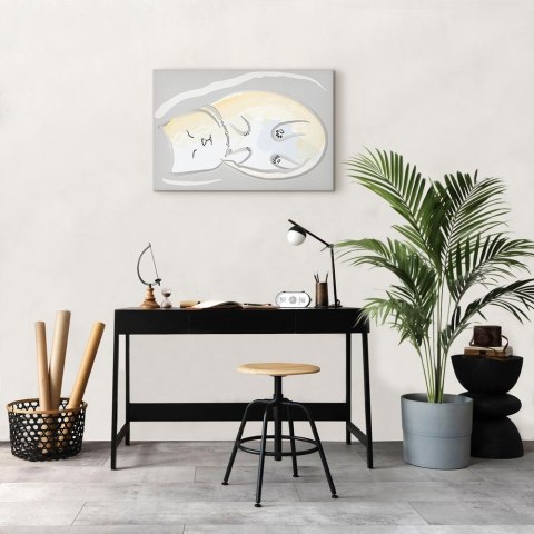 Obraz - Śpiący kotek (1-częściowy) pionowy 30x20 Premium Print