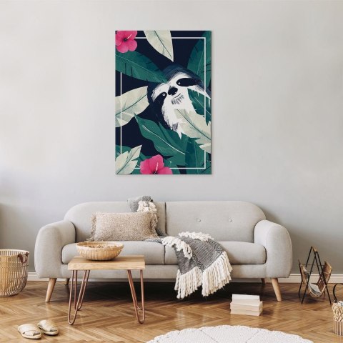 Obraz - Leniwiec w tropikach (1-częściowy) pionowy 20x30 Akustyczny