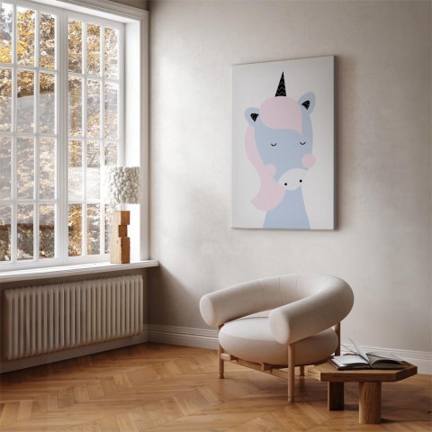 Obraz - Słodki jednorożec (1-częściowy) pionowy 20x30 Standard