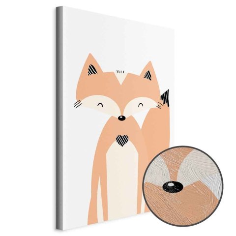 Obraz - Wesoły lisek (1-częściowy) pionowy 20x30 Premium Print