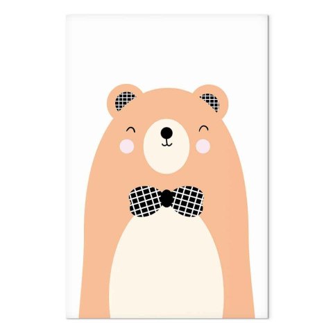 Obraz - Miś w muszce (1-częściowy) pionowy 20x30 Standard