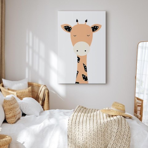 Obraz - Zabawna żyrafa (1-częściowy) pionowy 40x60 Standard