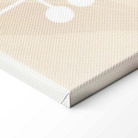 Obraz - Poranek na polanie - pastelowe różnorodne rośliny na beżowym tle 30x20 Standard