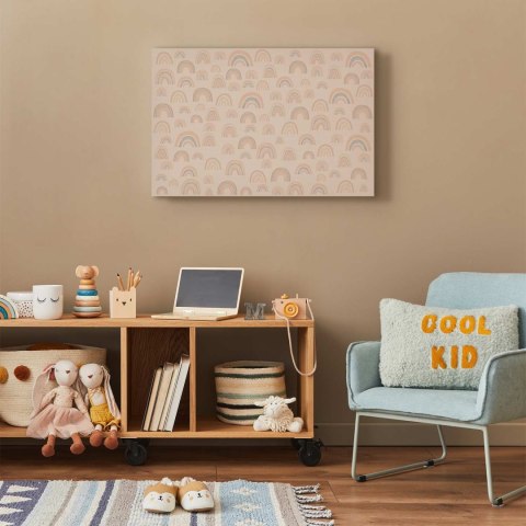Obraz - Sierpniowe niebo - różnej wielkości tęcze w spokojnych kolorach 30x20 Premium Print
