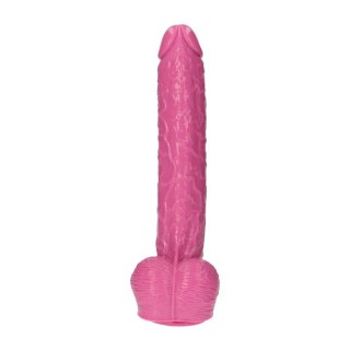 Różowe dildo z przyssawką 40cm olbrzymie realistyczne made in Italy