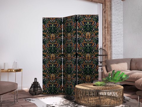 Parawan - Retro vintage misterny i bogaty wzór w stylu wiktoriańskim 135x172 Jednostronny