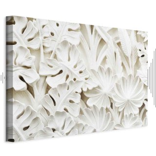 Obraz - Ceramiczne liście (1-częściowy) szeroki 60x40 Akustyczny