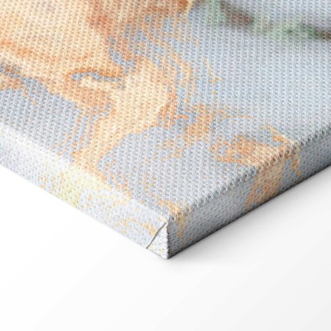 Obraz - Biały kamień - elegancki marmur ze złotymi refleksami 90x60 Standard